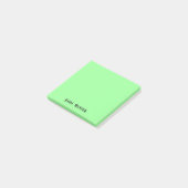 Neon Mint Professioneel Minimalistisch Zwart Scrip Post-it® Notes (Schuin)