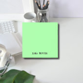 Neon Mint Professioneel Minimalistisch Zwart Scrip Post-it® Notes