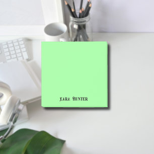 Neon Mint Professioneel Minimalistisch Zwart Scrip Post-it® Notes