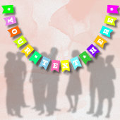 Neon Mix Effen Kleur | Op Maat Vlaggetjes