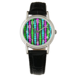 Neon Moderne rechthoeken Horloge