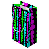 Neon Moderne Rechthoeken Klein Cadeauzakje (Achterkant Gekanteld)