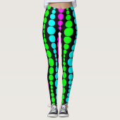 Neon Moderne rechthoeken Leggings (Voorkant)