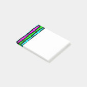 Neon Moderne rechthoeken Post-it® Notes (Schuin)