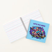 Neon Moeder & Zoon Spiraal Notebook Notitieboek (Binnen)
