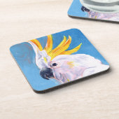 Neon Mohawk - Cockato Bier Onderzetter (Linkerzijde)