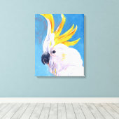 Neon Mohawk - Cockato Canvas Afdruk (Insitu (Houten vloer))