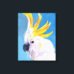 Neon Mohawk - Cockato Canvas Afdruk<br><div class="desc">Neon Mohawk I van Jennifer Paxton Parker. Een tropische cockatoo maakt een neonkleurige mohawk. | 162732Z</div>