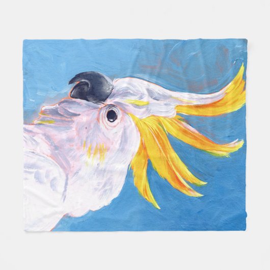 Neon Mohawk - Cockato Fleece Deken (Voorkant (Horizontaal))