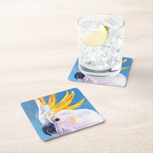 Neon Mohawk - Cockato Kartonnen Onderzetters (Insitu)