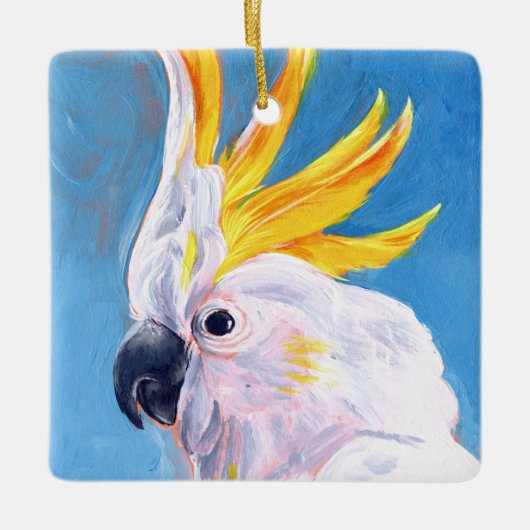 Neon Mohawk - Cockato Keramisch Ornament (Voorkant)