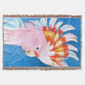 Neon Mohawk - Roze Cockato Deken (Voorkant)