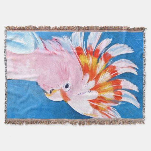 Neon Mohawk - Roze Cockato Deken (Voorkant)