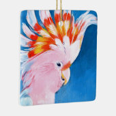 Neon Mohawk - Roze Cockato Keramisch Ornament (Rechts)