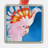 Neon Mohawk - Roze Cockato Metalen Ornament (Voorkant)