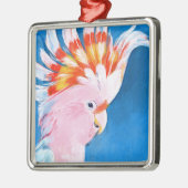 Neon Mohawk - Roze Cockato Metalen Ornament (Links)