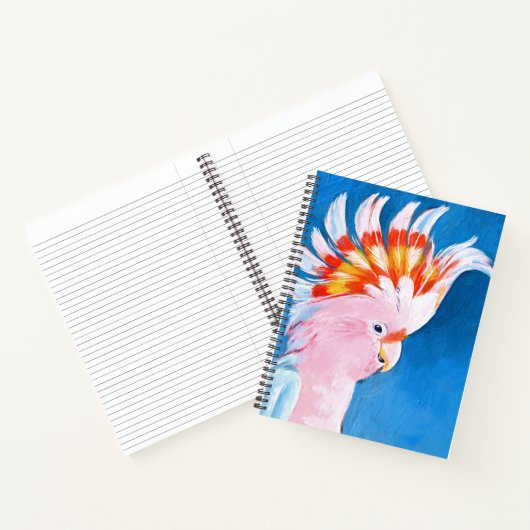 Neon Mohawk - Roze Cockato Notitieboek (Binnen)