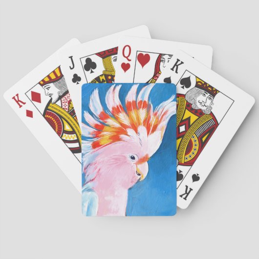 Neon Mohawk - Roze Cockato Pokerkaarten (Achterkant)