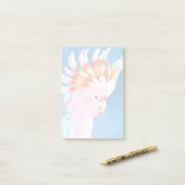 Neon Mohawk - Roze Cockato Post-it® Notes (Op bureau)