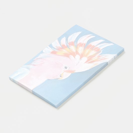 Neon Mohawk - Roze Cockato Post-it® Notes (Schuin)