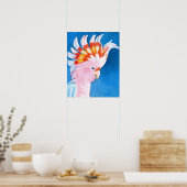 Neon Mohawk - Roze Cockato Poster (Keuken)