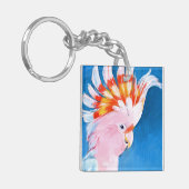 Neon Mohawk - Roze Cockato Sleutelhanger (Voorkant Links)