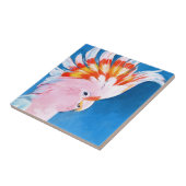 Neon Mohawk - Roze Cockato Tegeltje (Zijkant)