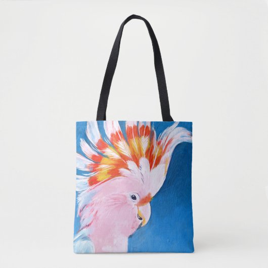 Neon Mohawk - Roze Cockato Tote Bag (Voorkant)