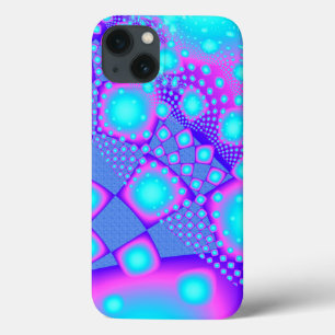 Neon Molecules Psychedelic Fractal Case-Mate iPhone Case