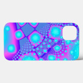 Neon Molecules Psychedelic Fractal Case-Mate iPhone Case (Achterkant (horizontaal))