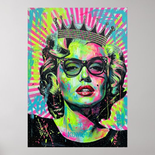 Neon Monroe Poster (Voorkant)