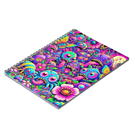 Neon Monster Bugs Notitieboek (Linkerzijde)