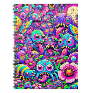 Neon Monster Bugs Notitieboek