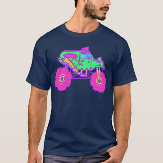 Neon Monsterruck girl T-shirt (Voorkant)