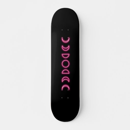 Neon Moon-fasen Persoonlijk Skateboard (Voorkant)