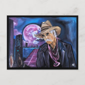 Neon Moon Painting by Alfred Fox Briefkaart (Voorkant)