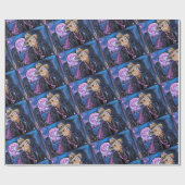 Neon Moon Painting by Alfred Fox Cadeaupapier (Vlak)