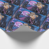 Neon Moon Painting by Alfred Fox Cadeaupapier (Hoek)