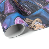 Neon Moon Painting by Alfred Fox Cadeaupapier (Rol Hoek)