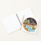 Neon Moon Retro Western Journal Notitieboek (Binnen)