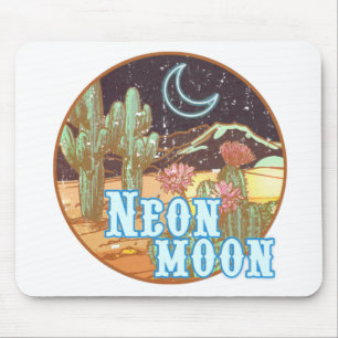 Neon Moon Retro Western Muismat