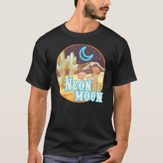 Neon Moon Retro Westerne jaren '80 90 Land T-shirt