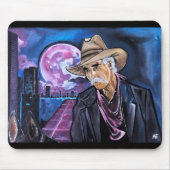 Neon Moon Schilderij van Alfred Fox Muismat (Voorkant)
