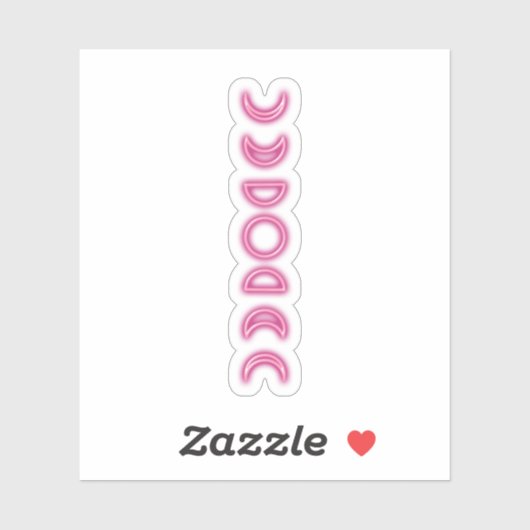 Neon Moon Sticker (Vel)