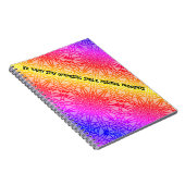 Neon Moon Sun regenboogkleurig Notitieboek (Rechterzijde)