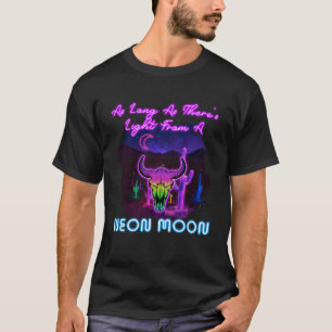 Neon Moons  Bull breekt de verlichting licht T-shirt