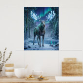 Neon Moose Boreal Grid Poster (Keuken)
