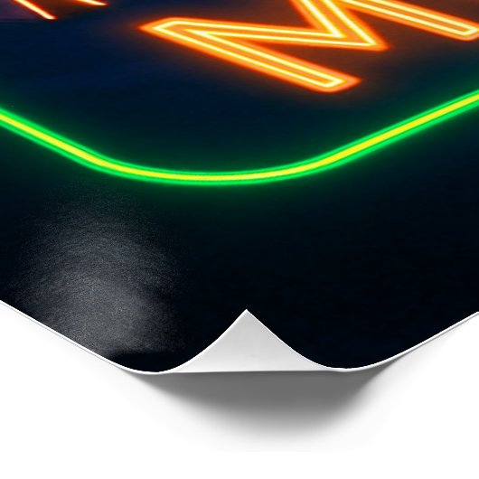 Neon Moose-Poster Perfect Poster (Hoek)