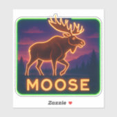 Neon Moose Sticker (Vel)