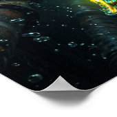 Neon Moray Paling Stroomleiding Print (Hoek)